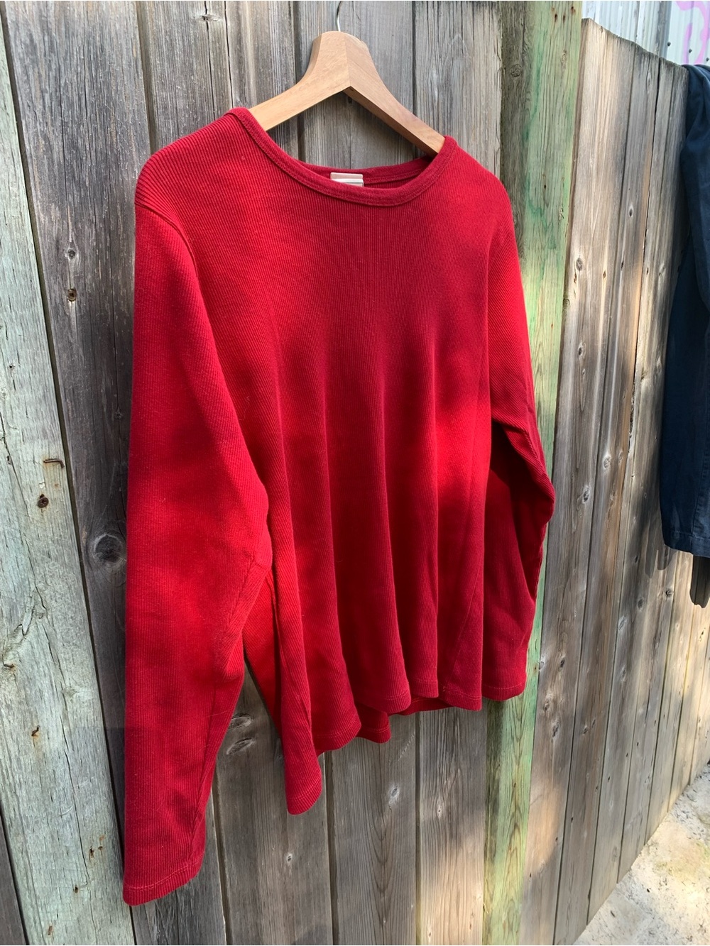 Vintage L.L.Bean 100% Cotton Ribbed Red Long Sleeve Sweater – Women's Medium / M